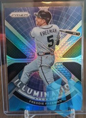 2021 Panini Prizm Carolina Blue Illumination #IL-9 Freddie Freeman Atlanta